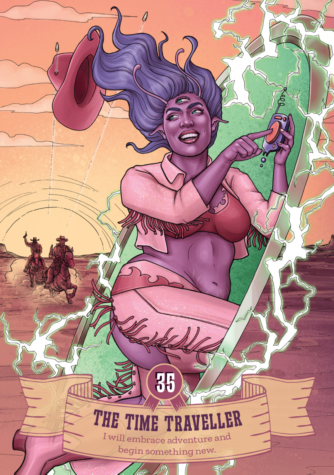 Cowgirls and Aliens Oracle Cards